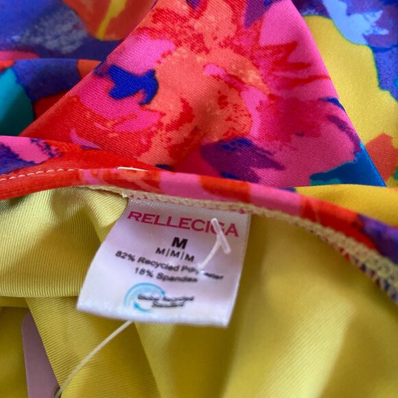 **Relleciga** Swim One-Piece Floral Swimsuit NWOT M - Picture 5 of 6